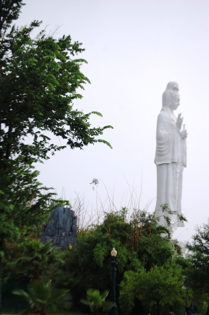 Another view of the 72 foot tall statue of Quan Am