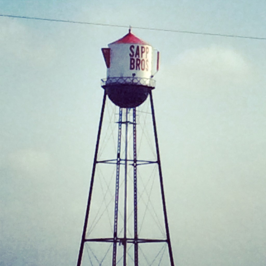 The famous Sapp Brothers Coffee Pot Water tower in Nebraska City
