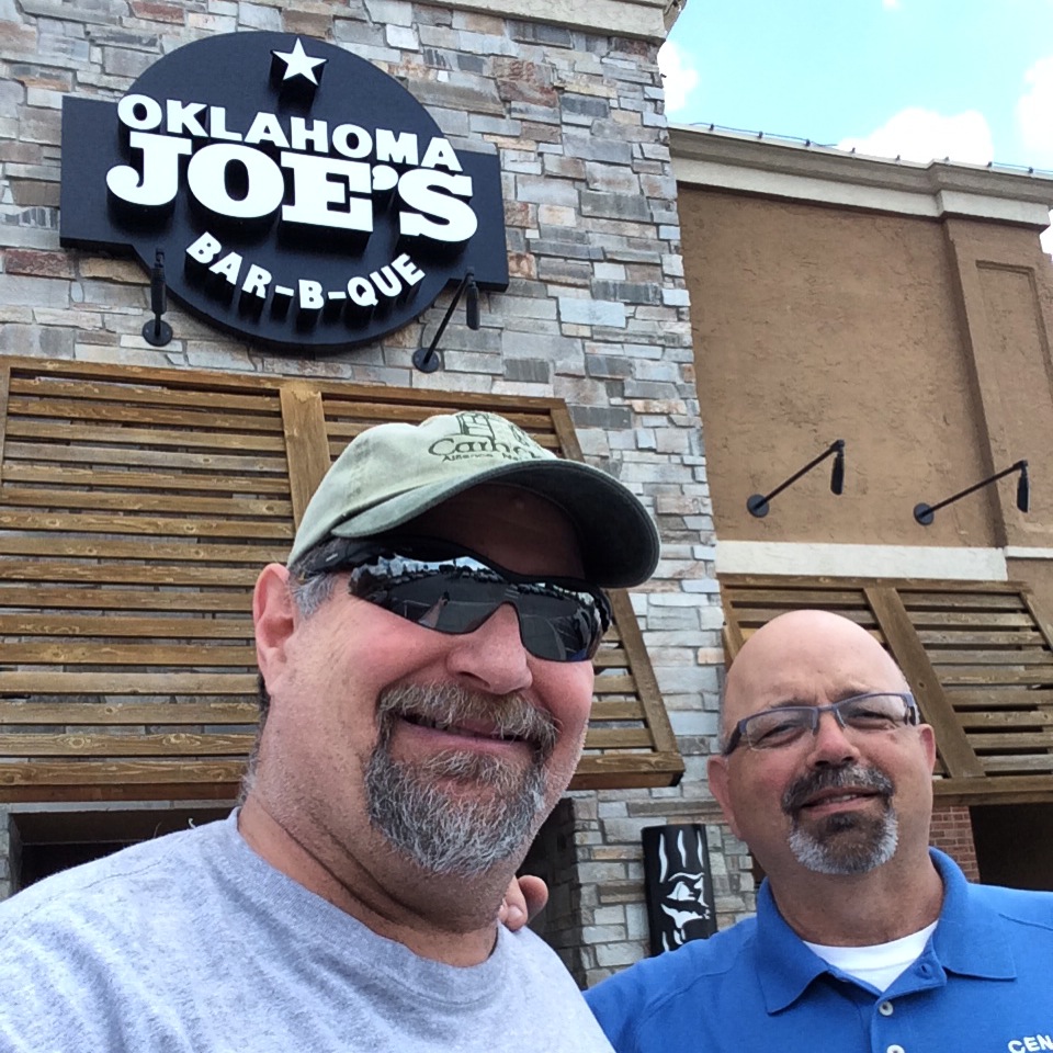 Stopping in KC to enjoy lunch with my good friend Brad Sweeten at Oklahoma Joe's