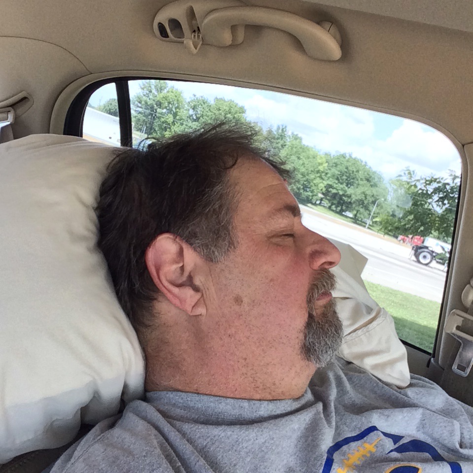 Nap time in Missouri - even Road Warriors gotta sleep