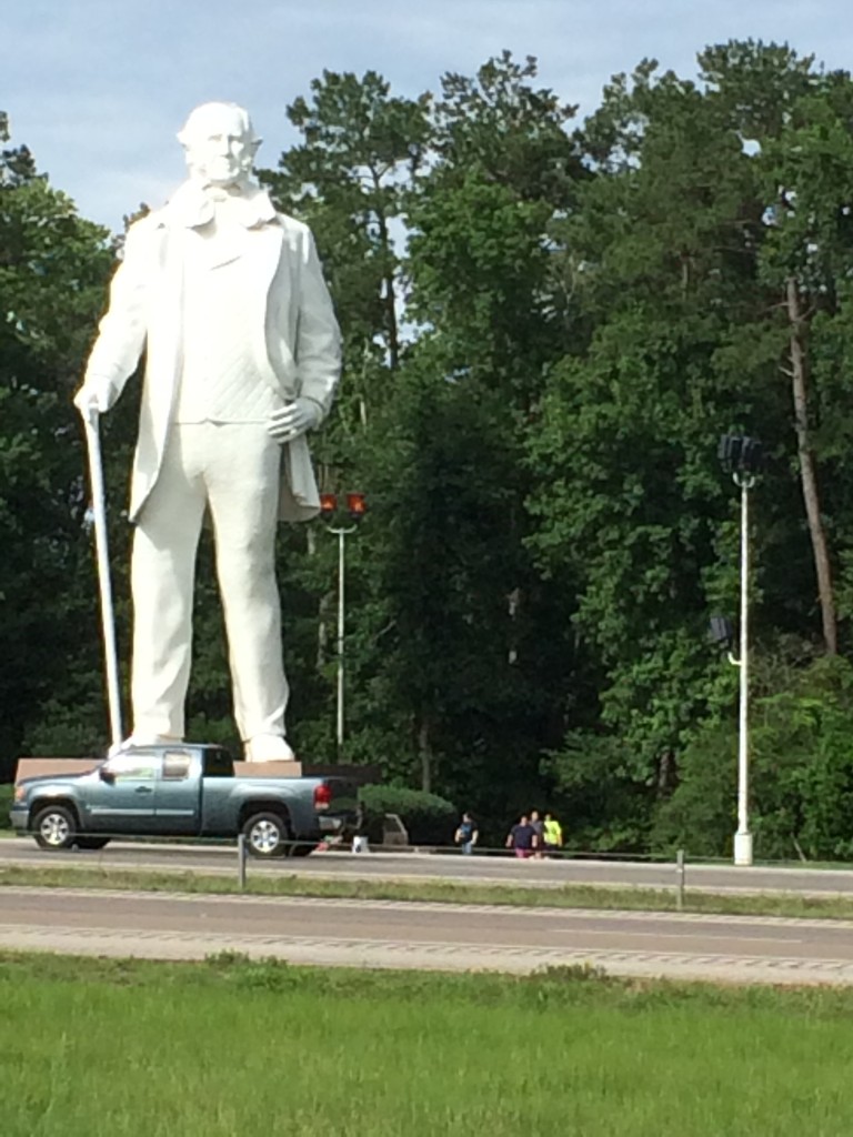 77 Foot Tall Sam Houston Statue in Huntsville, Texas