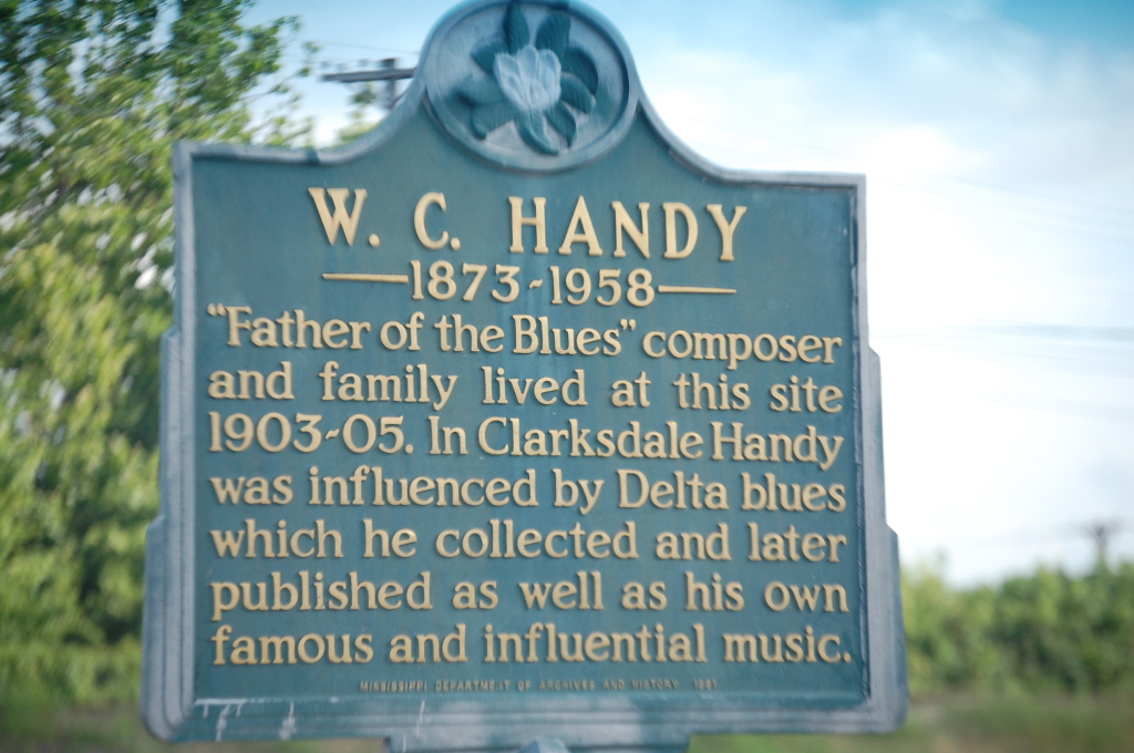 Historical Marker for W.C. Handy on Issaquena Rd. in Clarksdale, MS