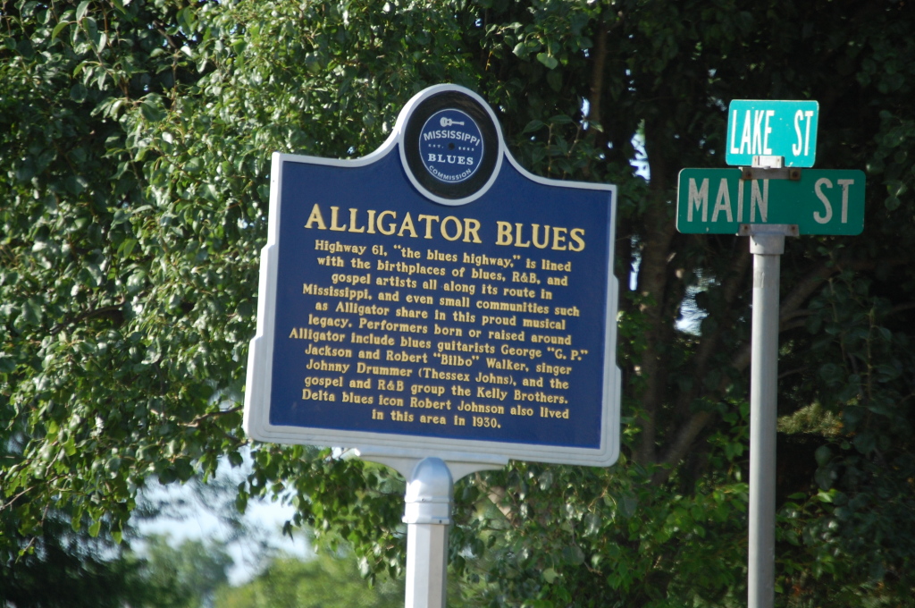 Alligator Blues Marker in Alligator, MS