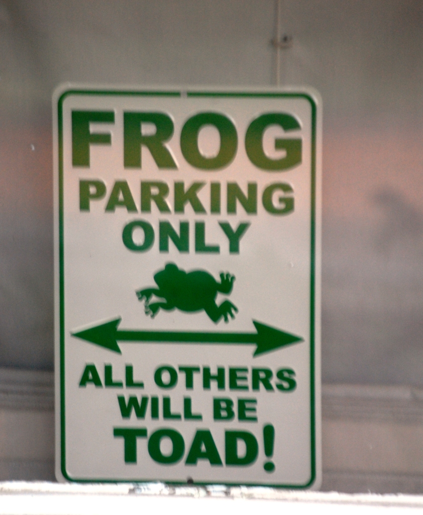 Frog Parking only in Leland, MS