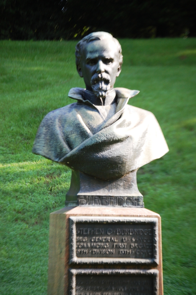 Stephen Burbridge bust in Vicksburg Military Park