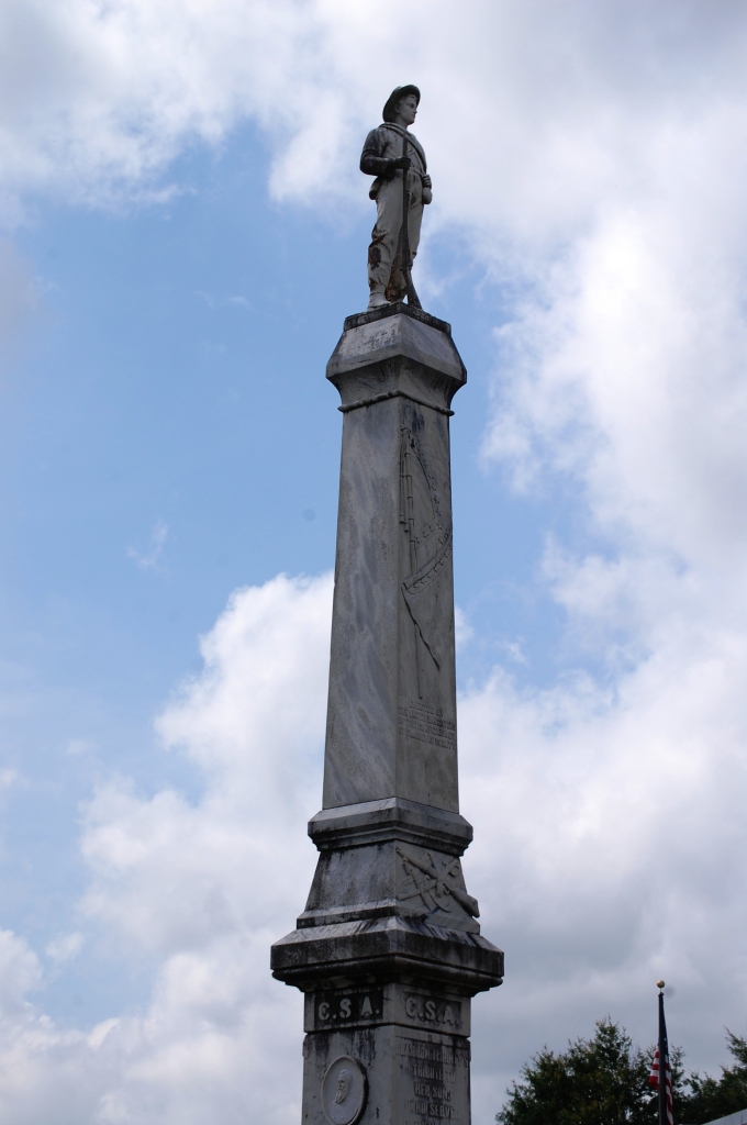 Monument to the Confederate soldiers from Claiborne County, Mississippi.