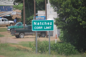 Entering Natchez, MS