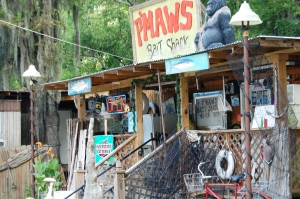 P'MAWS Bait Shack in Pierre Part, LA (Notice it is SWAMP spelled backwards)