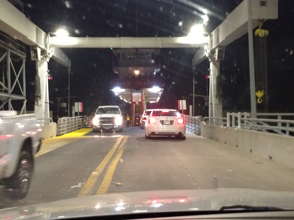 Exiting the Ferry into Galveston