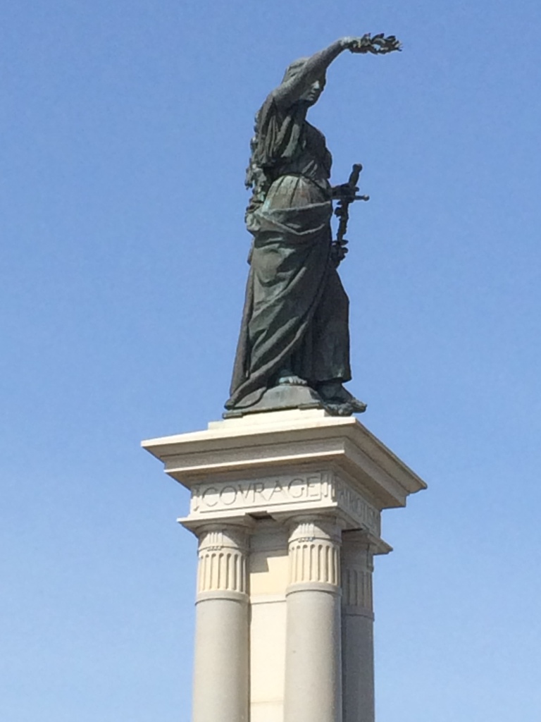 Victory, atop the Texas Heroes Monument in Galveston, TX