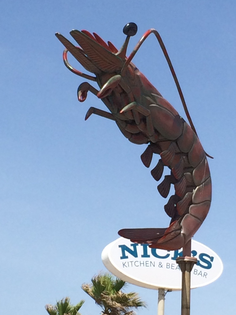 Giant Crawfish at Nick's in Galveston