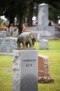 Showmen's Rest, a cemetery for circus workers in Hugo, Oklahoma