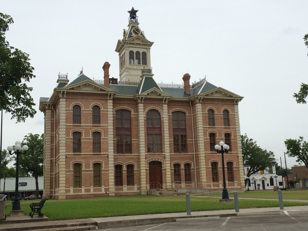 Old courthouse in Wharton, TX