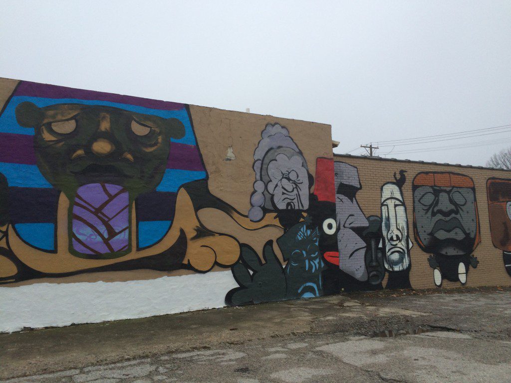 Long View of mural at Progress Market
