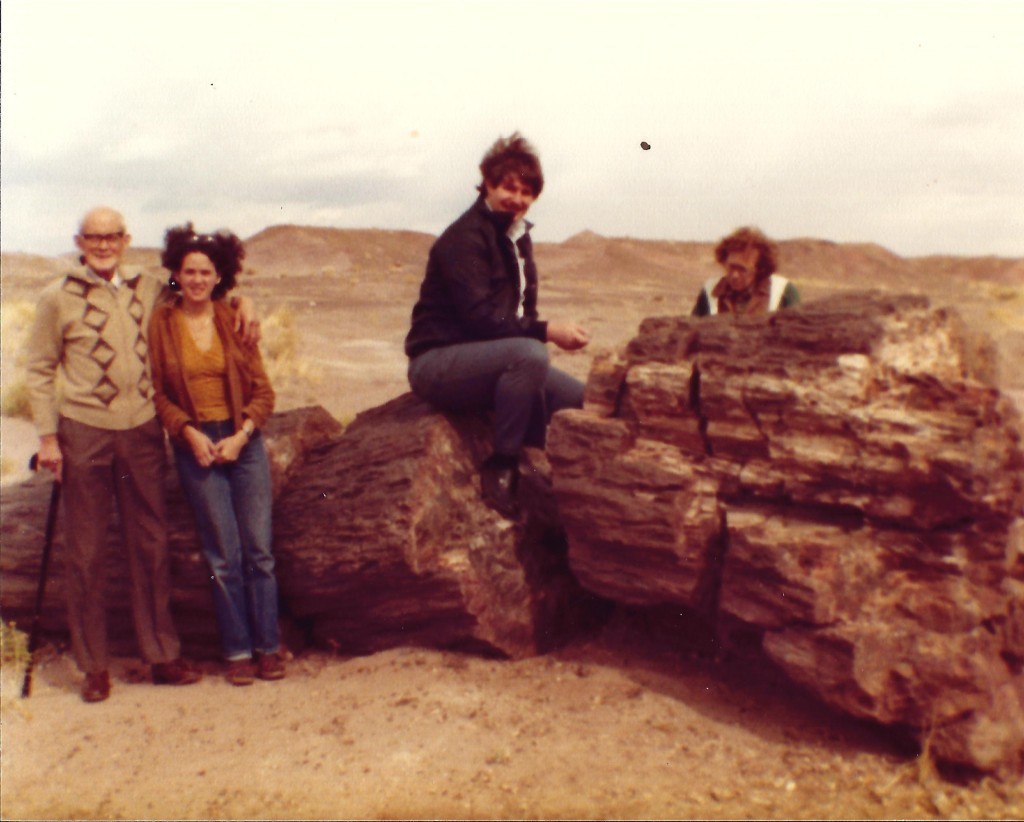 Sumoflam and tourists at Petrified Forest in 1983