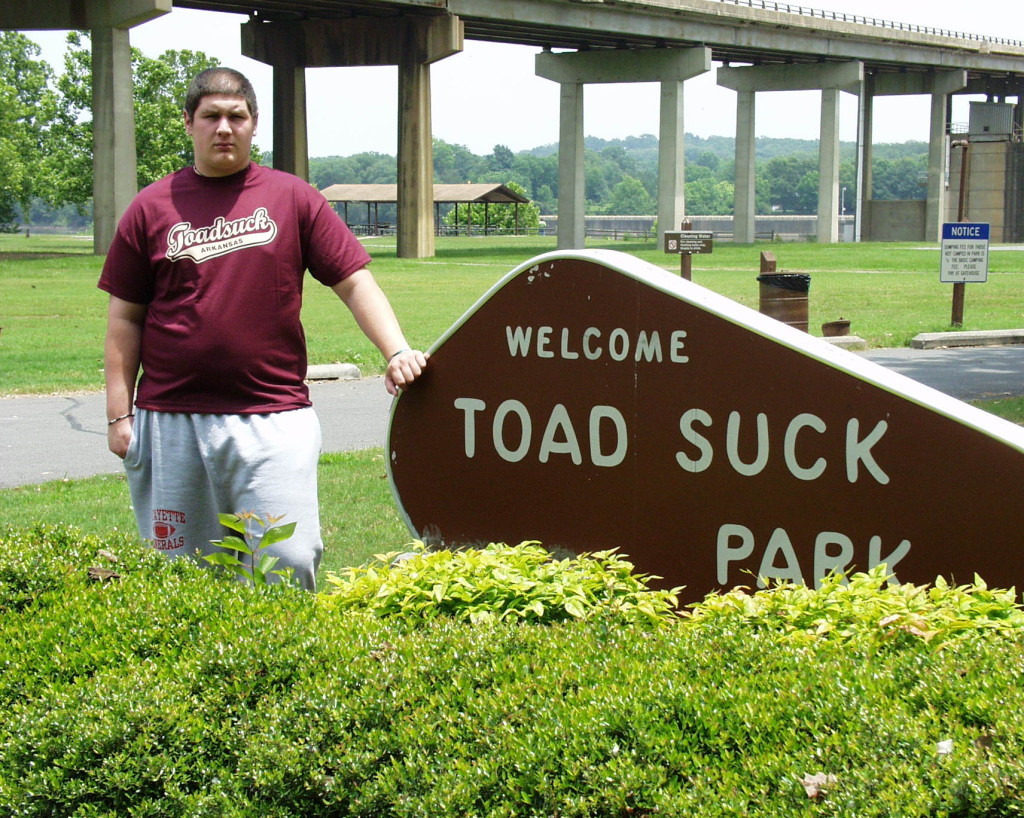 Solomon liked Toad Suck.  In 2014 he still had the t-shirt