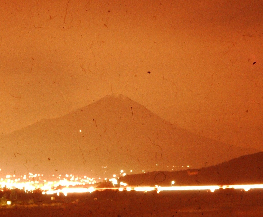 Mt. Fuji at night (ca. 1978)