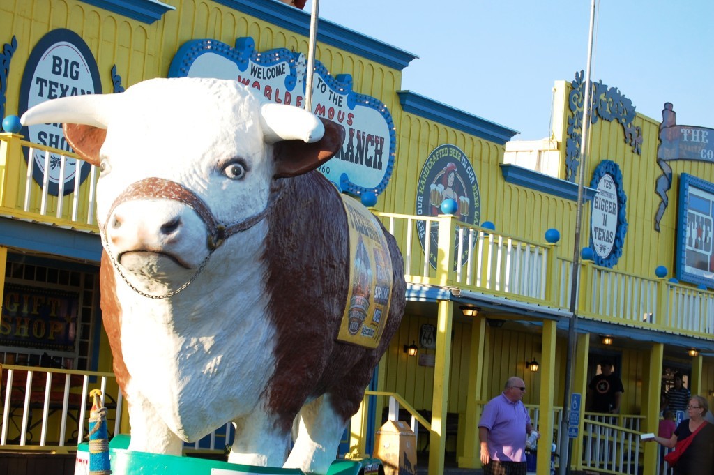 Big Bull outside of Big Texan Steak Ranch in Amarillo, TX