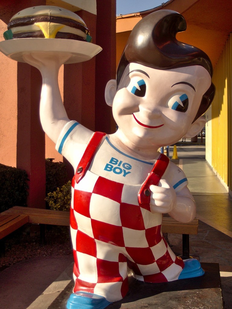 Big Boy statue in the West can be seen at Bob's and JB's