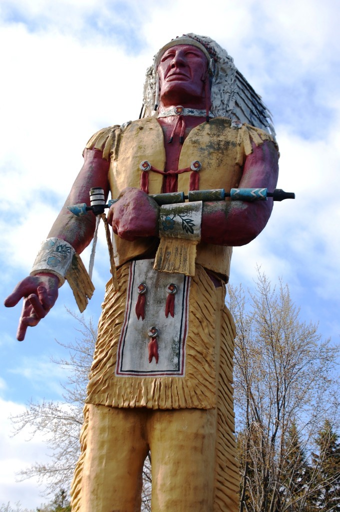 Hiawatha Stands 50 feet tall in Ironwood, MI