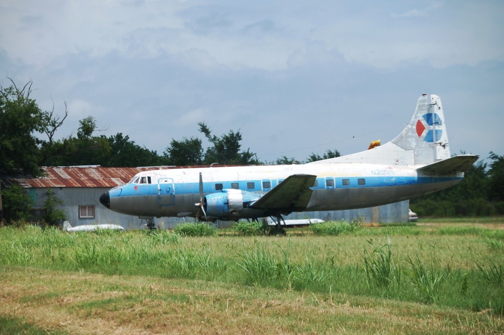 Old Airplane in Toco, TX..totally out of place