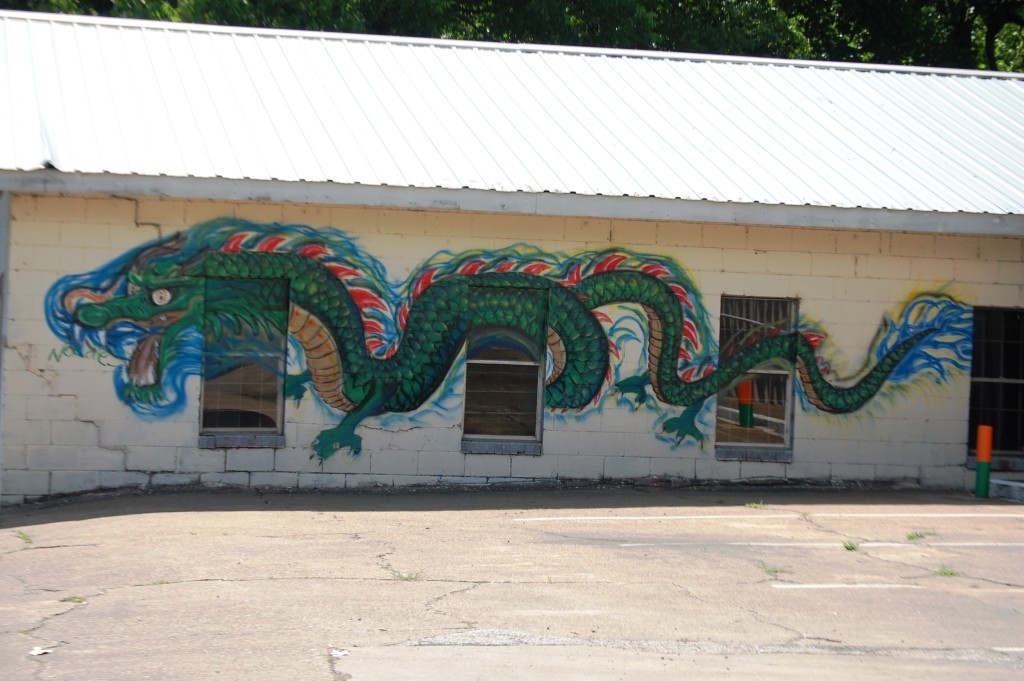 Dragon Mural in Broken Bow, OK