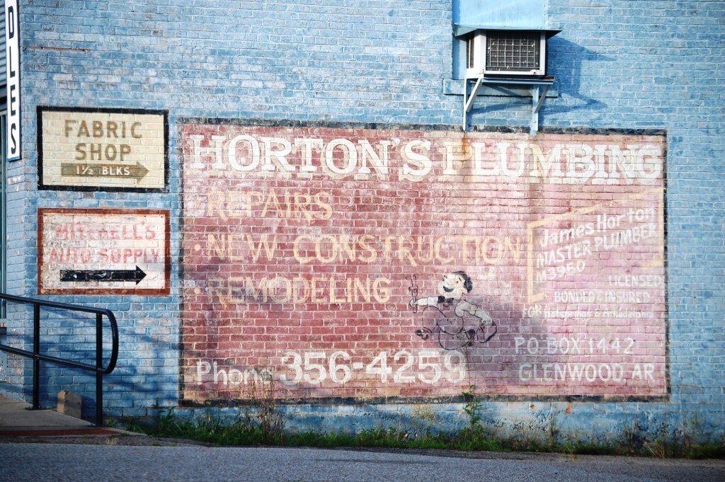 Ghost sign in Glenwood, AR