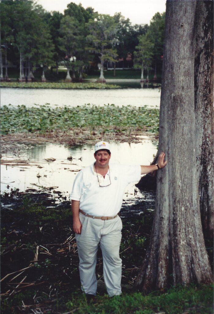 Visiting the Everglades in Florida in July 1990