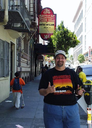 I got to visit the Great American Music Hall in San Francisco as part of Antsy McClain's tour team.  Great music hall