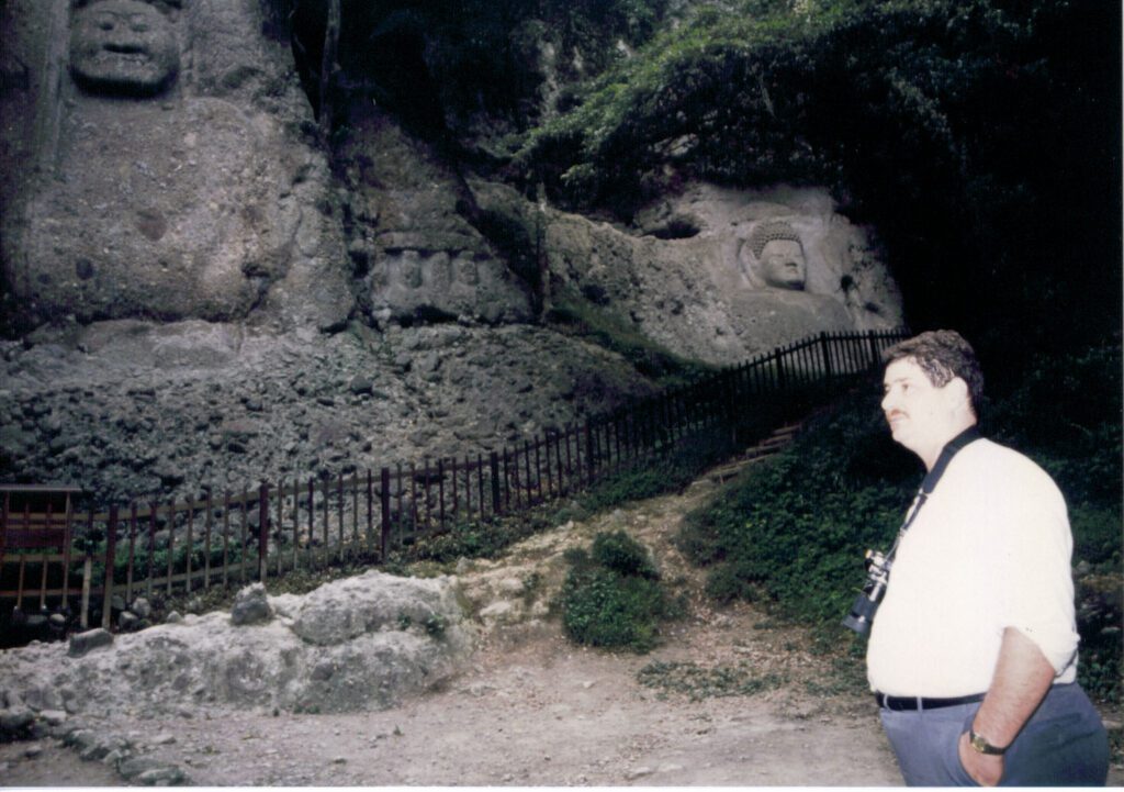 Some of Japan's oldest stone carved Buddhas can be seen at Kumano Magaibutsu park in Oita