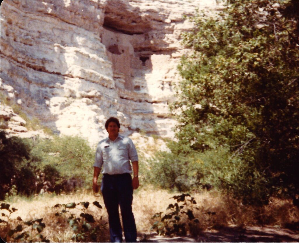 Visiting Montezuma Castle National Monument in Cottonwood, AZ in 1983.  I was a tour guide at the time