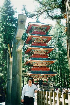 The colorful pagoda in Nikko