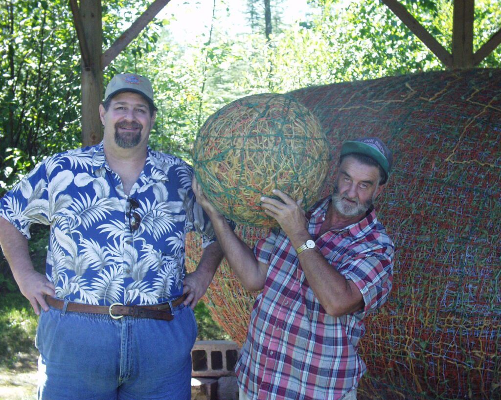 Visiting JFK The Twine Ball man in Lake Nebagamon, WI in 2007