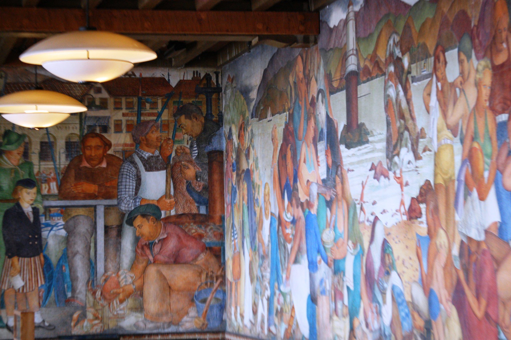 Mural at the Golden Gate Park Visitor's Center