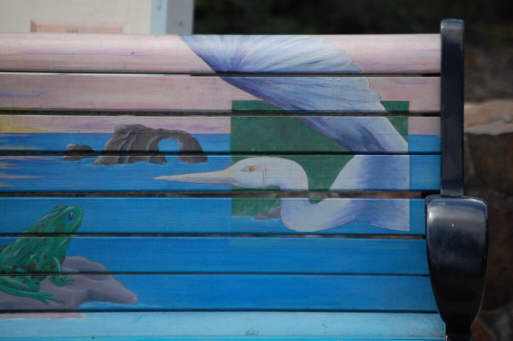 Detail of Park Bench at Prince Gateway