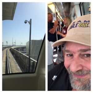 Riding the Skylink Monorail at DFW Airport