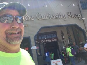 Visiting Ye Olde Curiosity Shop on the waterfront in Seattle