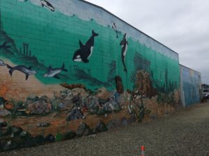 One of a few large murals to be found in Port Orchard, WA