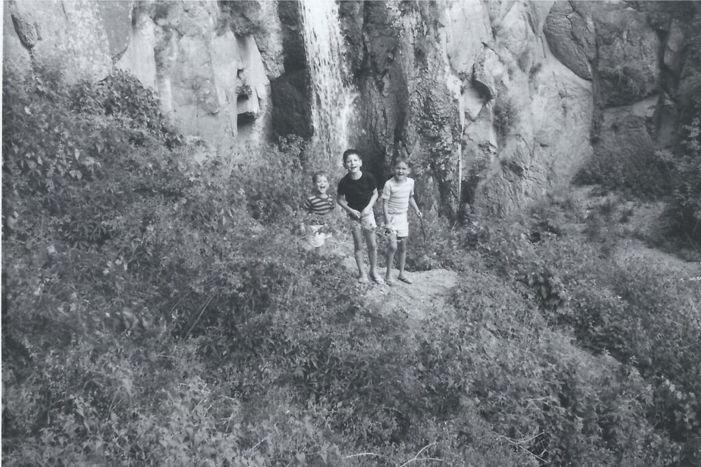 With my brothers Aaron and Danny in New Mexico around 1961
