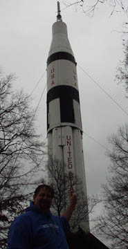 At the Rocket Rest Stop in Elkton, AL - home of a Saturn 1B. Taken in 2005