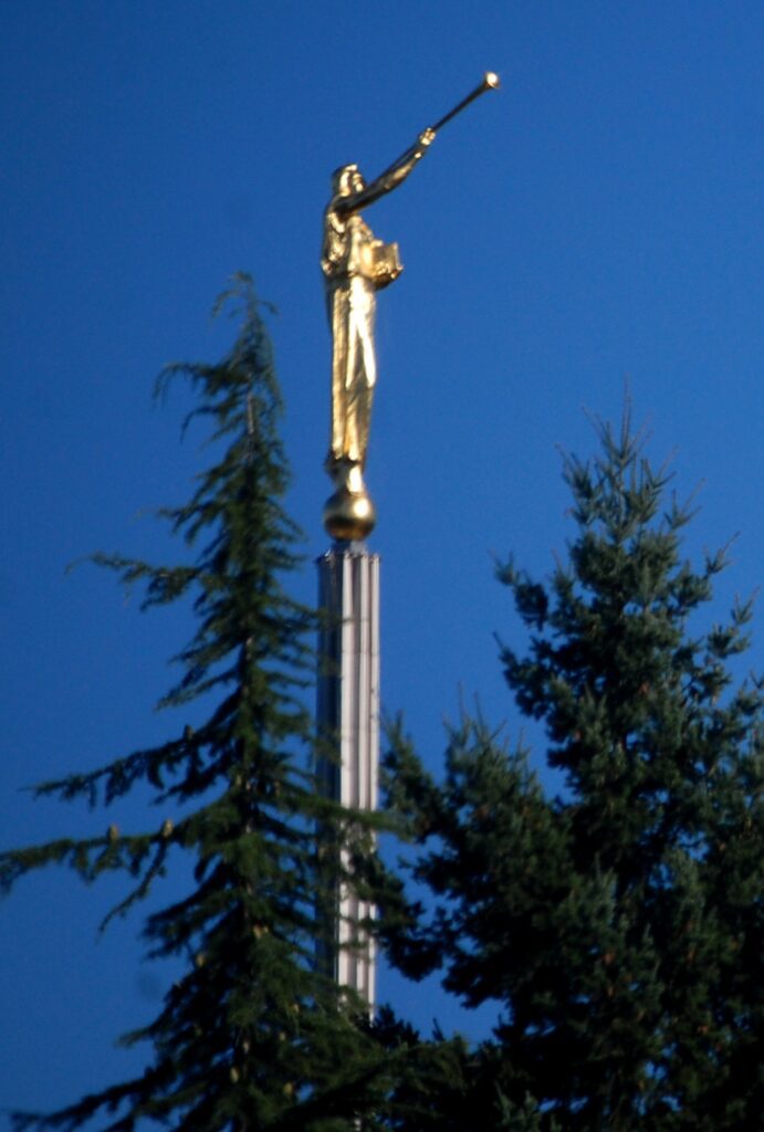 A symbol of LDS Temples - the Angel Moroni
