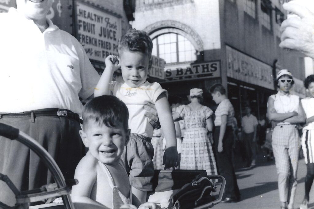 In New York City as a young boy ca. 1959