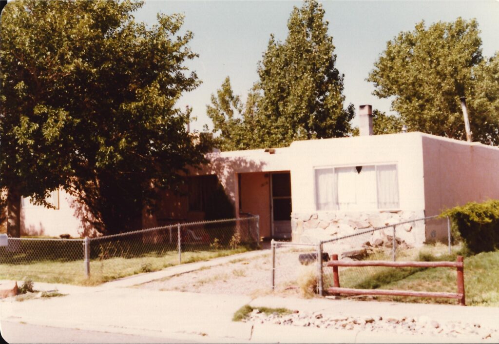 Our house in Albuquerque. I took this photo on a visit back there in the 1970s