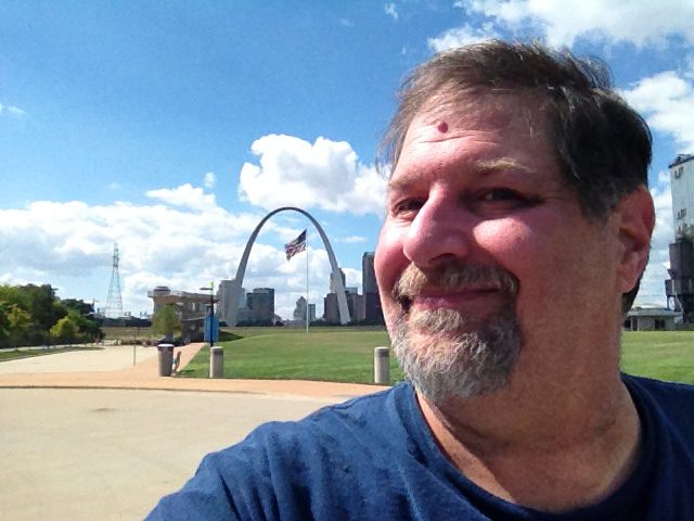 At the St. Louis Arch in Missouri