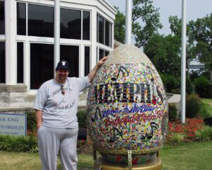 With the famous Memphis Egg in 2007