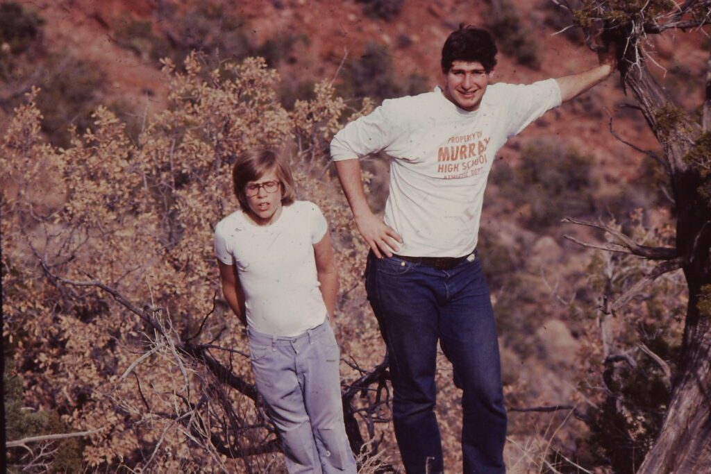 In Jemez Springs, NM ca. 1978 with my younger brother Gary