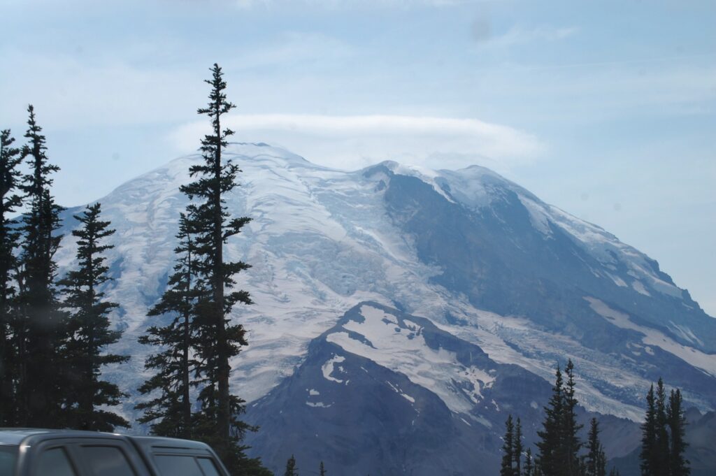 A Halo surrounds Mt. Rainier