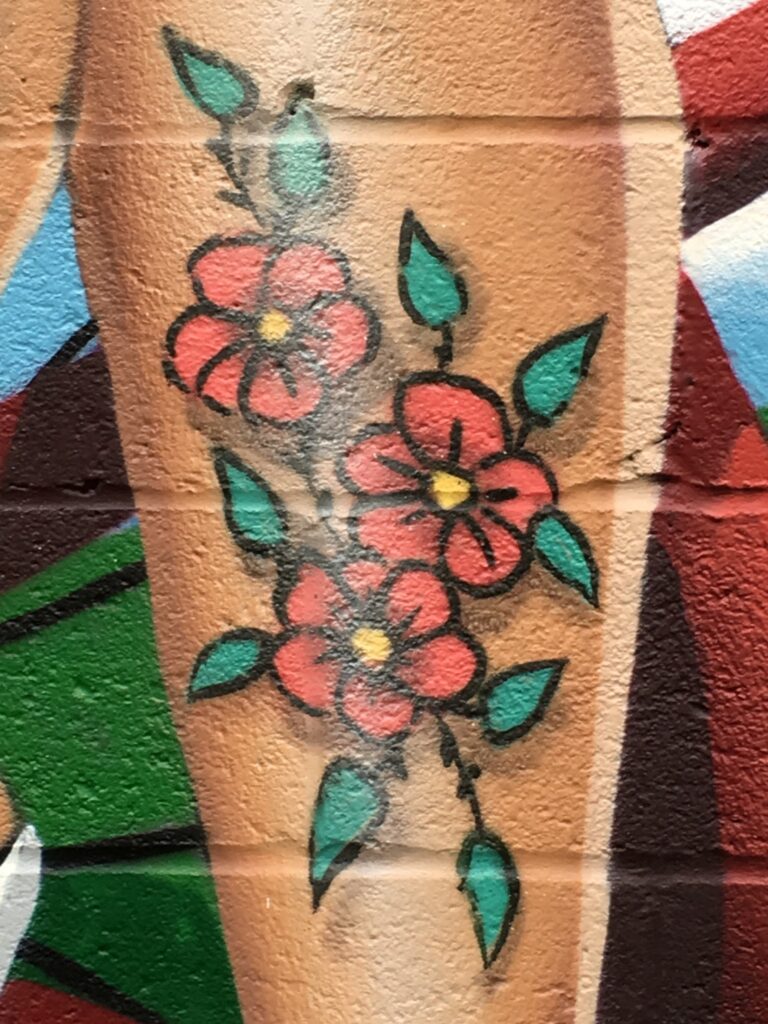 A painted tattoo