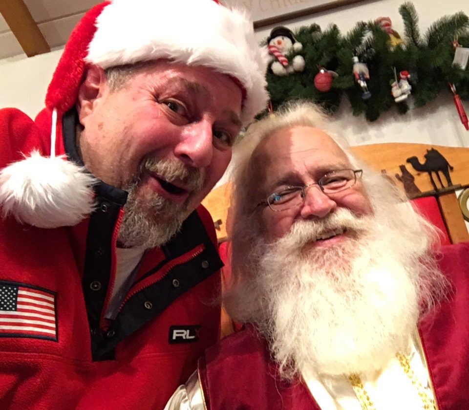 Sumoflam Santa with Santa Claus in Santa Claus, IN