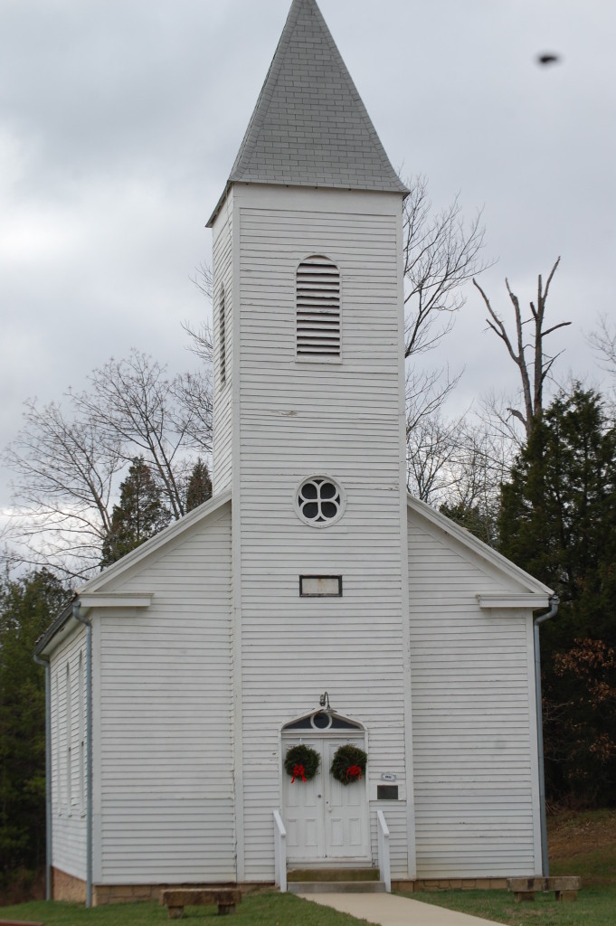 The Old St. Paul's Church in Santa Claus, IN, built in 1880